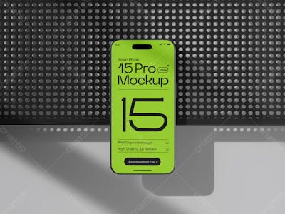 Smartphone 15 Pro Max Mockup