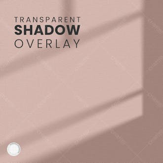 Transparent window shadow overlay template