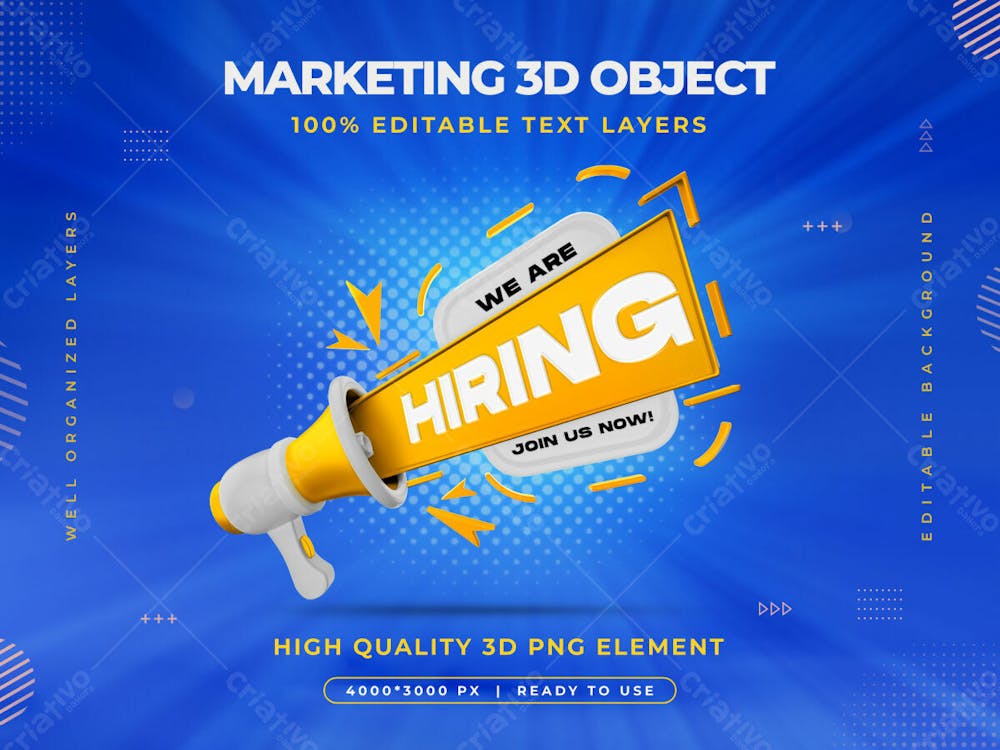 We Are Hiring Vacancy Announcement Banner Template With Editable Text