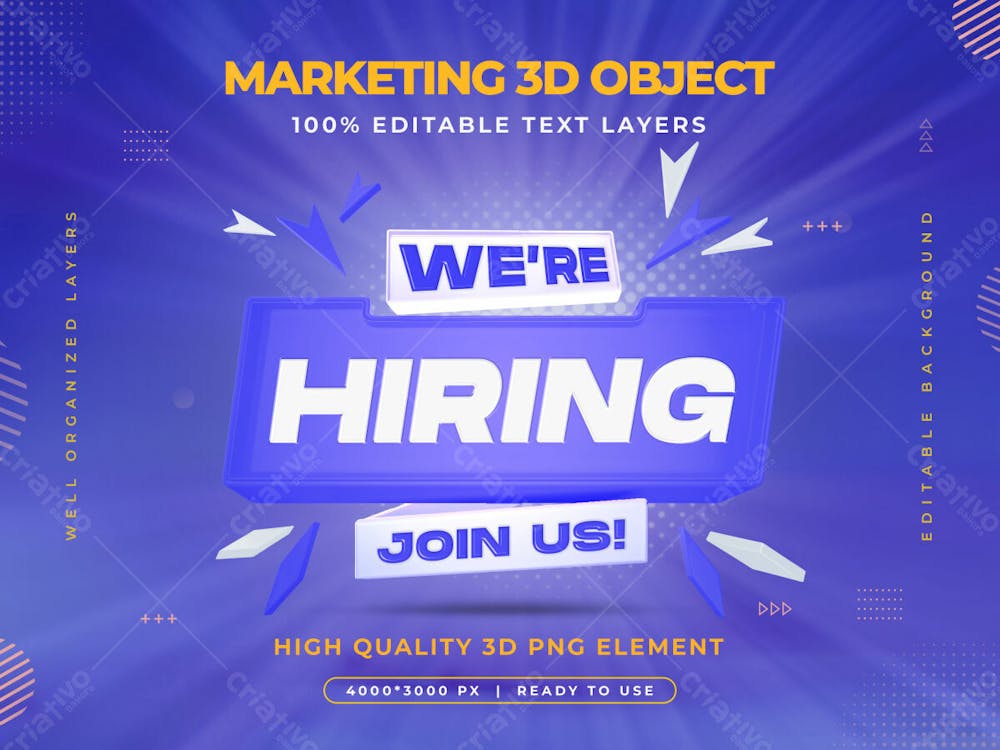 We Are Hiring Vacancy Announcement Banner Template With Editable Text