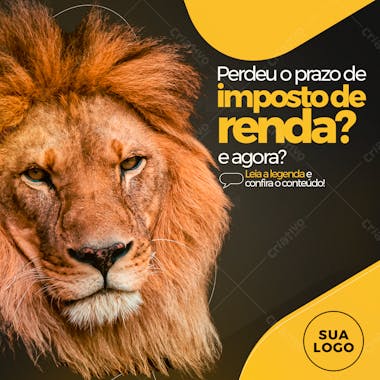 Perdeu o prazo de imposto de renda?