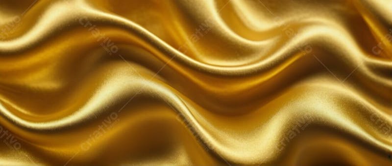 Brilho que encanta detalhes de tecido de cetim dourado textura em alta definição