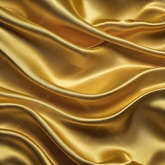 Elegância dourada detalhes de tecido de cetim dourado textura em alta definição