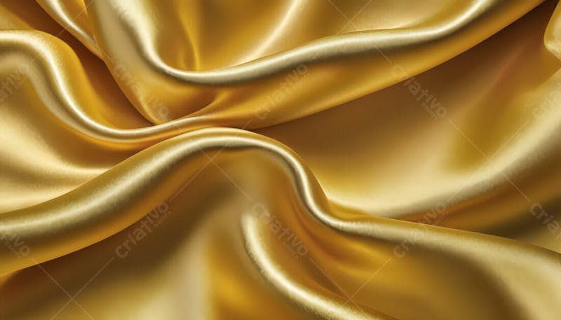 Luxo luminoso tecido de cetim dourado em alta resolução textura em alta definição