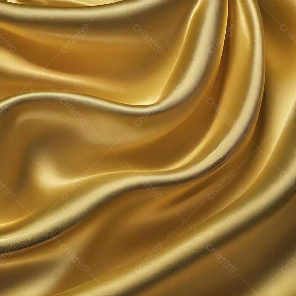 Luxo Opulento Detalhes De Tecido De Cetim Dourado Textura Em Alta Definição