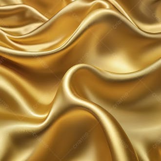 Opulência dourada tecido de cetim dourado em close textura em alta definição