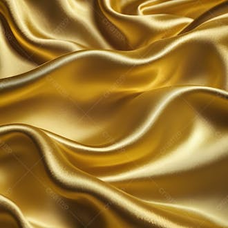 Ouro líquido tecido de cetim em detalhe textura em alta definição