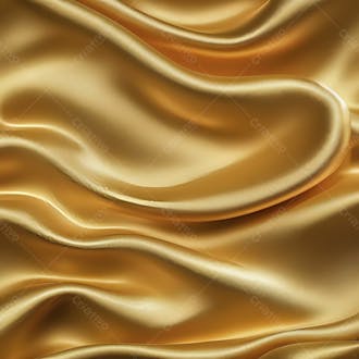 Textura macia e sensível tecido de cetim dourado em close textura em alta definição