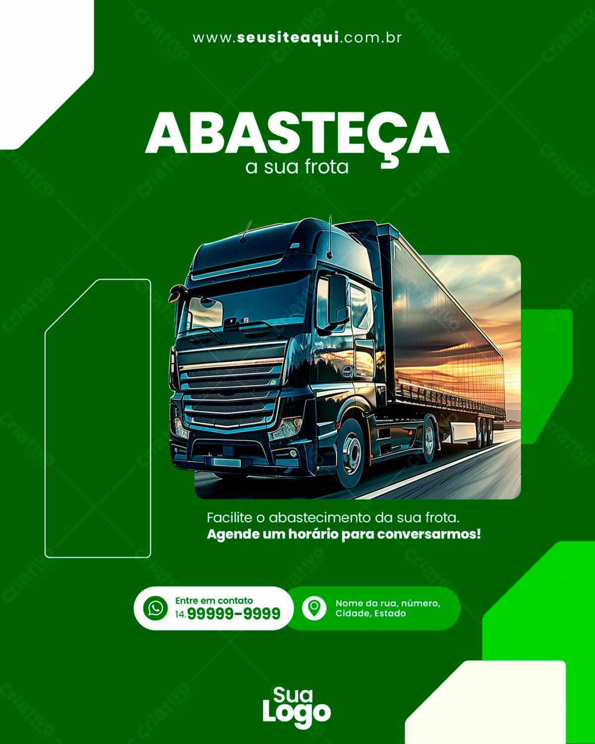 Postagem para Abastecimento de Frota PSD Editável