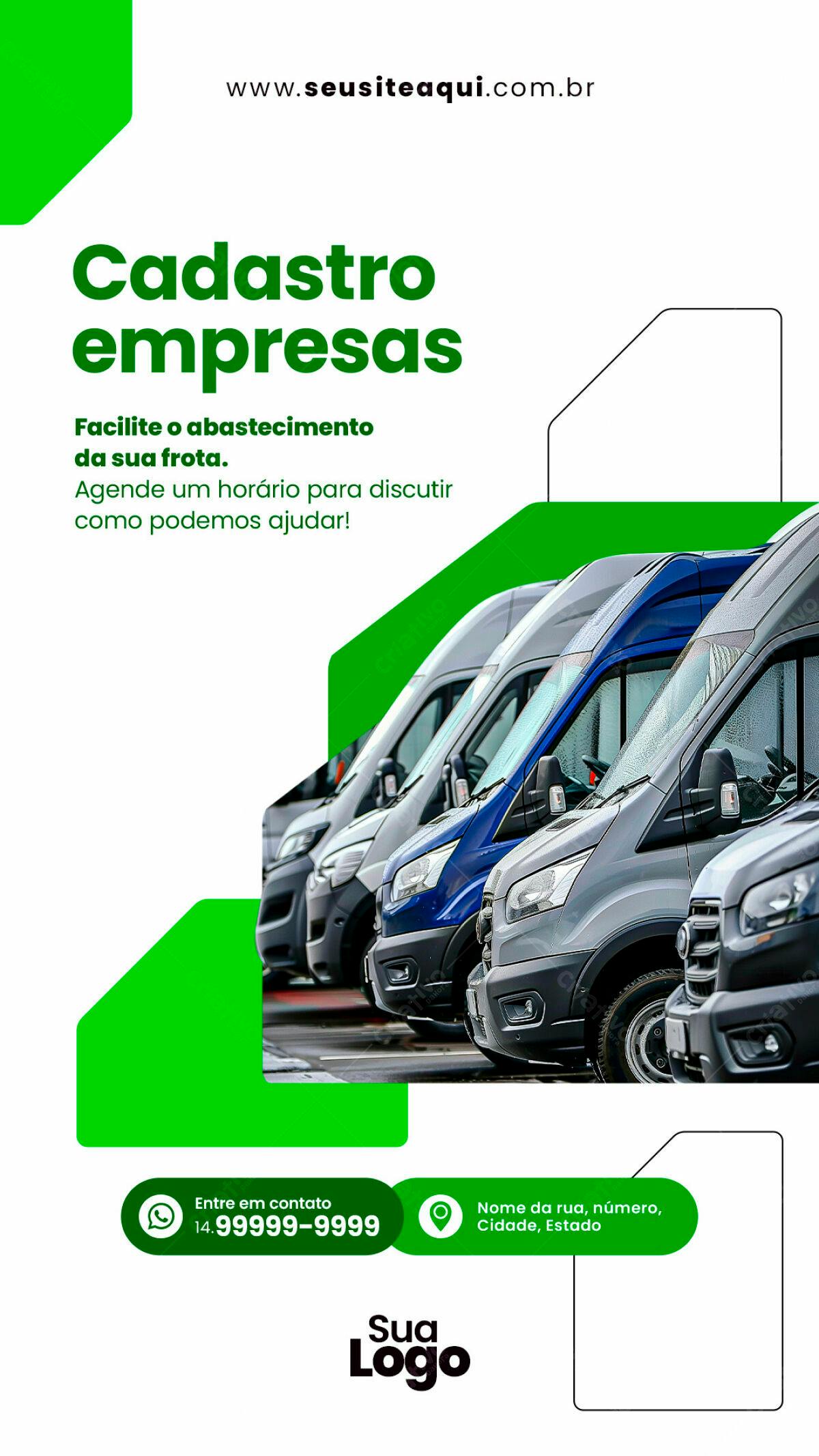 Flyer para Cadastro de Empresas PSD Editável