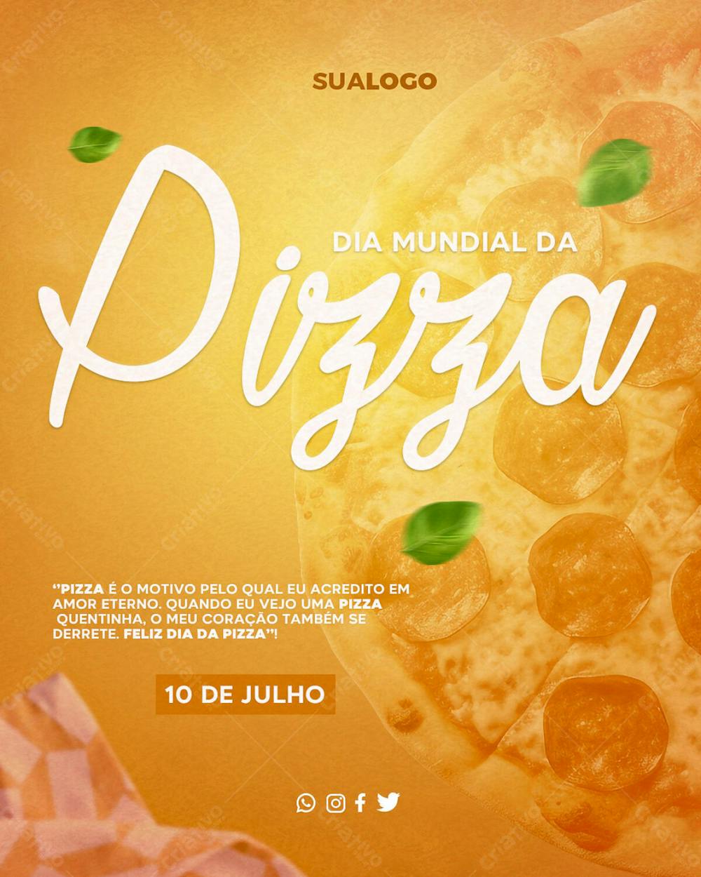 Flyer Digital Dia Da Pizza Feed