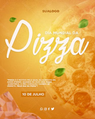 Flyer digital dia da pizza feed