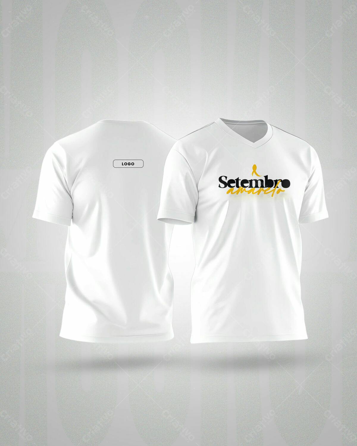 Camiseta Setembro Amarelo PSD Editável