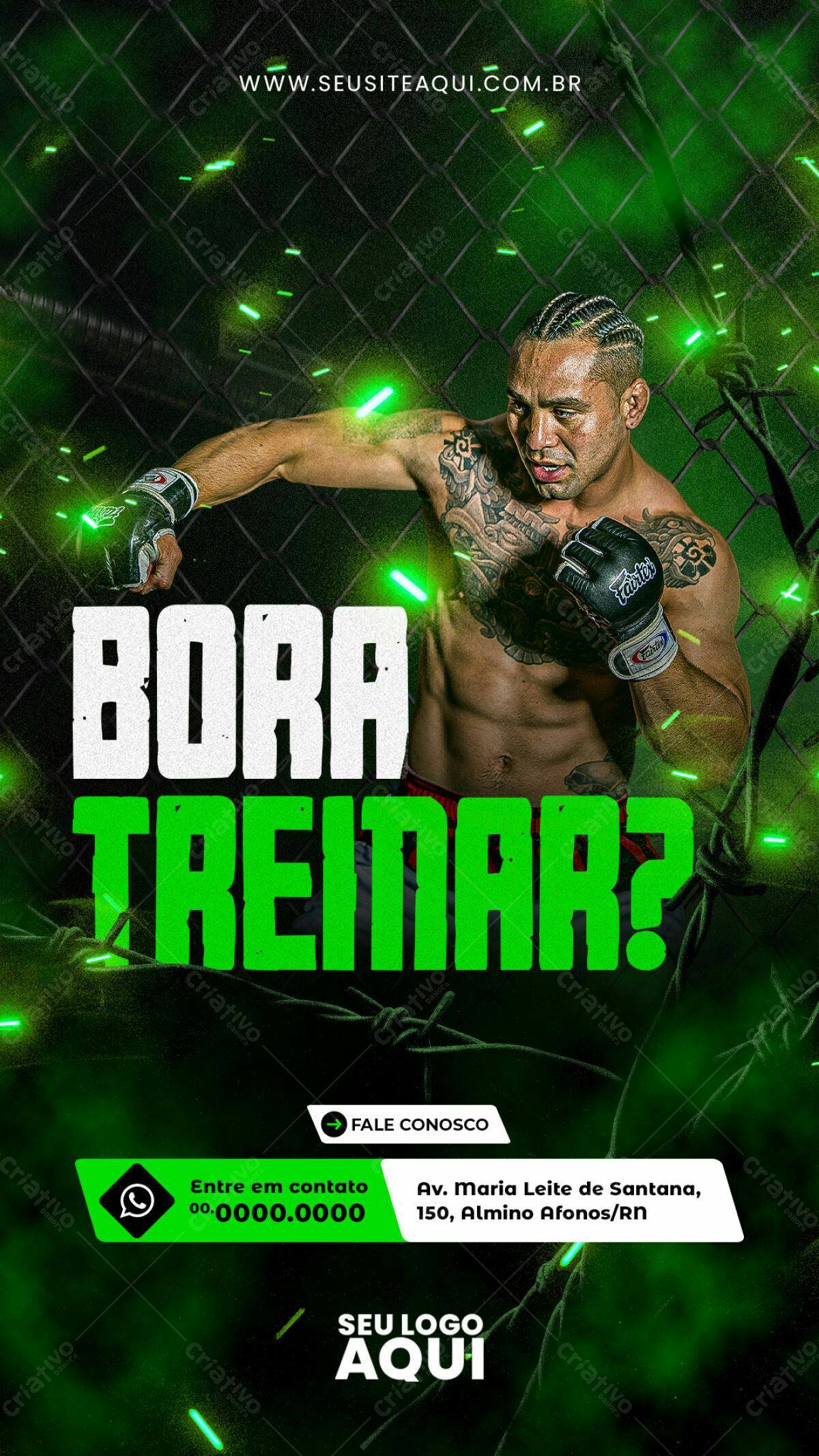 Flyer Treino MMA PSD Editável