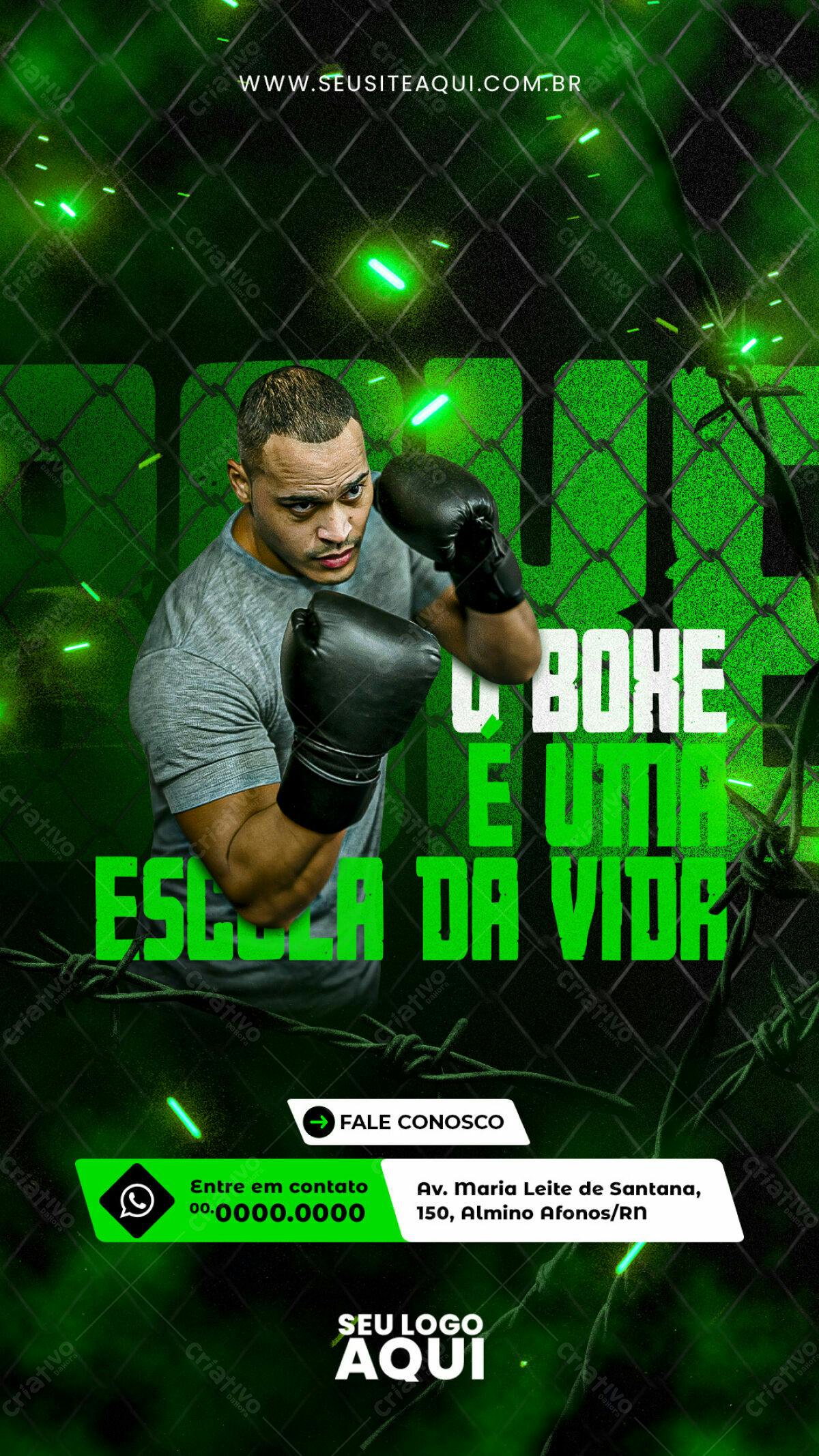 Flyer Boxe Treinamento PSD Editável