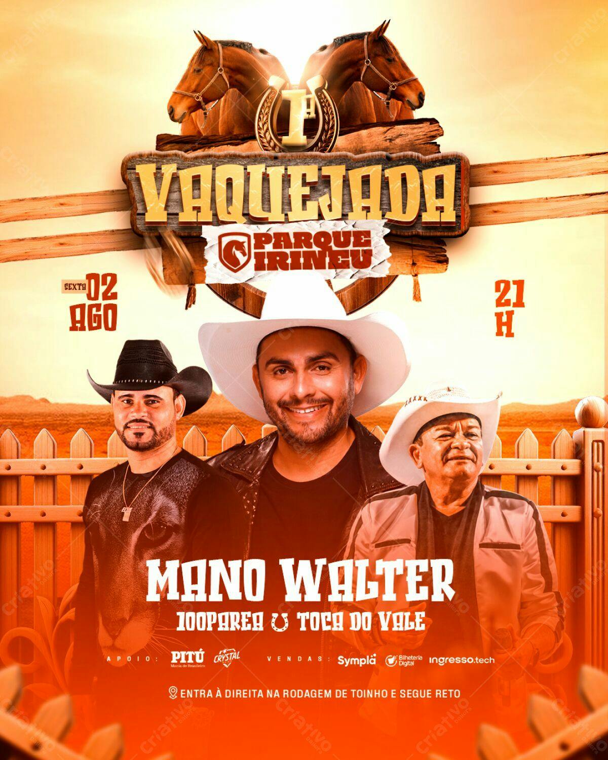Flyer Vaquejada PSD Editável
