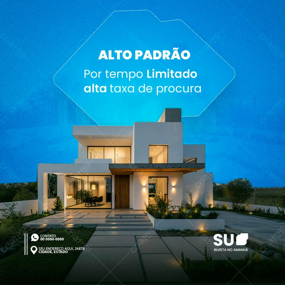 Postagem Imóveis Alto Padrão PSD Editável