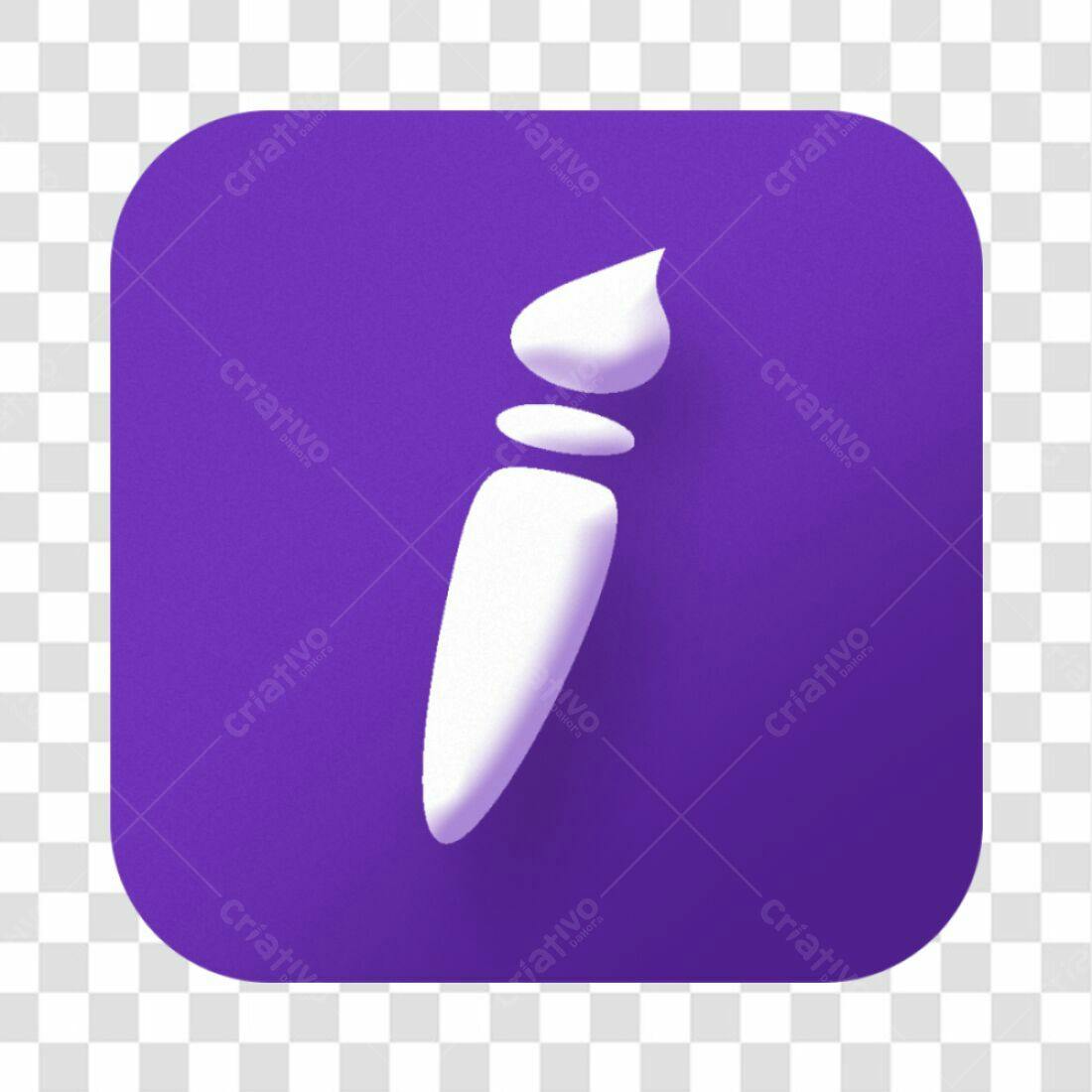 Icone Arte Pincel PNG com fundo transparente