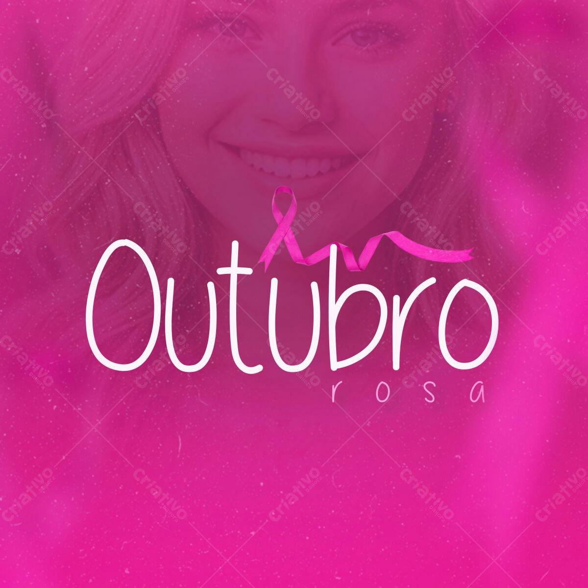Flyer Outubro Rosa PSD Editável