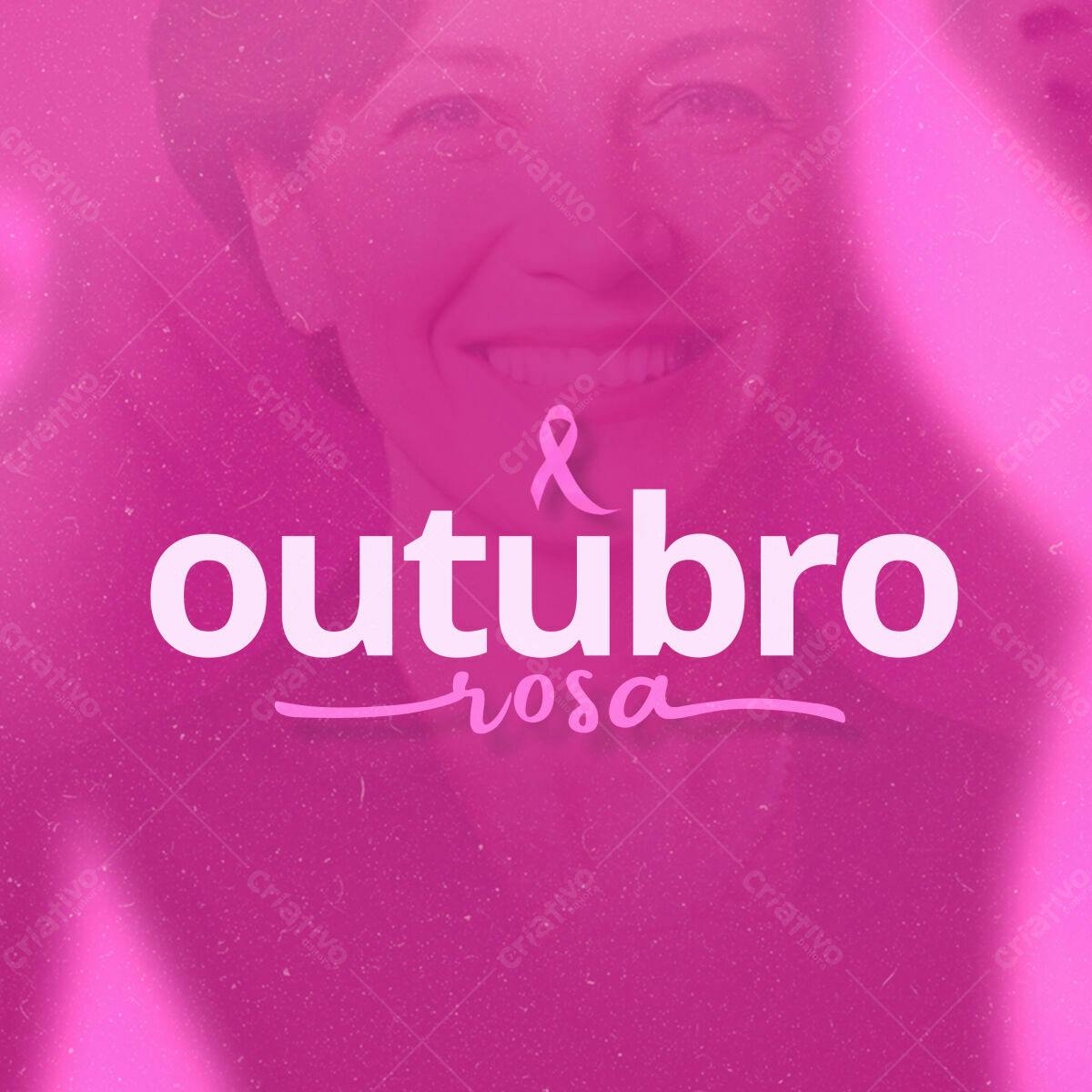 Flyer Outubro Rosa PSD Editável