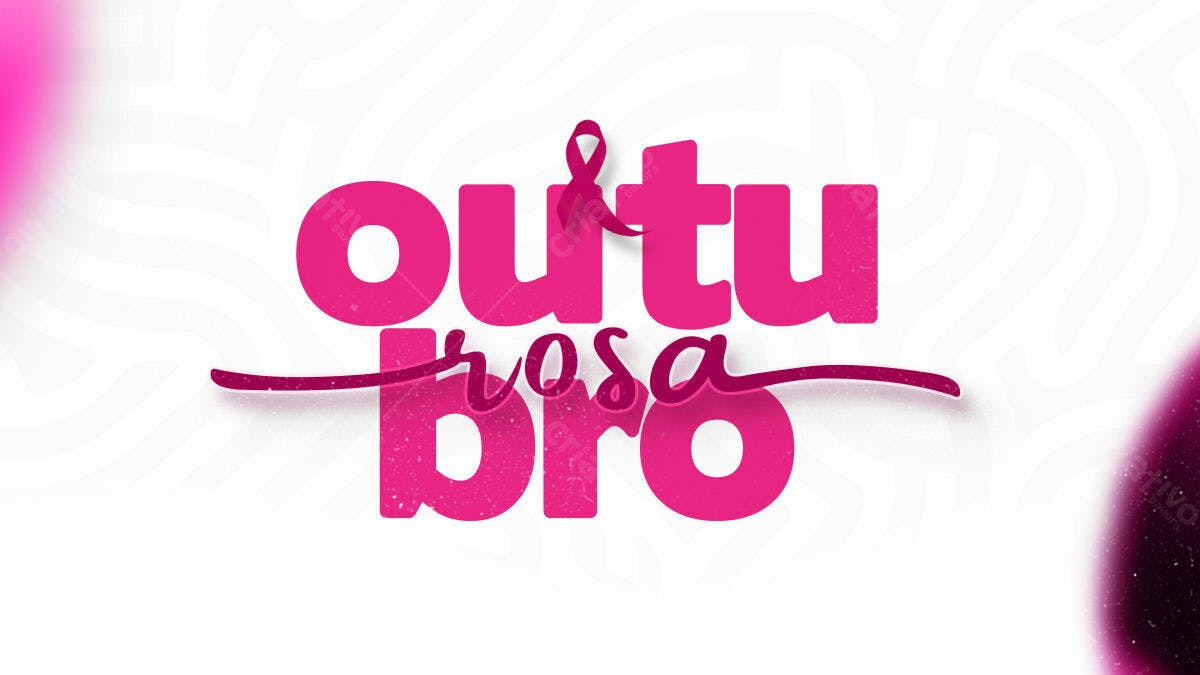 Flyer Outubro Rosa PSD Editável