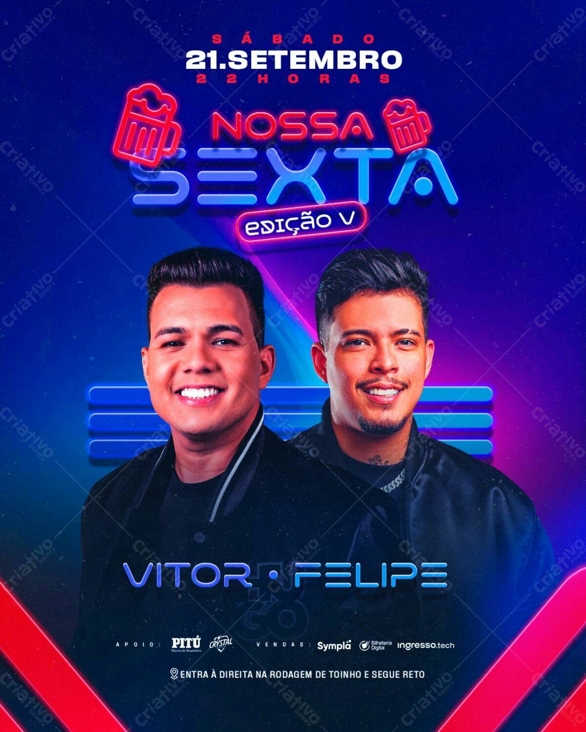 Flyer Festa Nossa Sexta Edição V PSD Editável