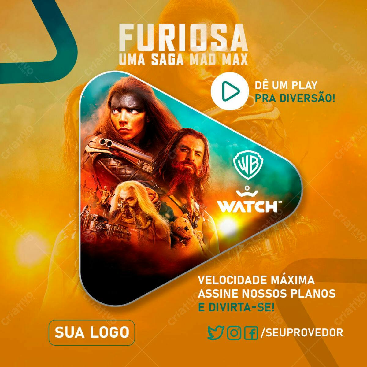 Banner Furyosa Mad Max PSD Editável
