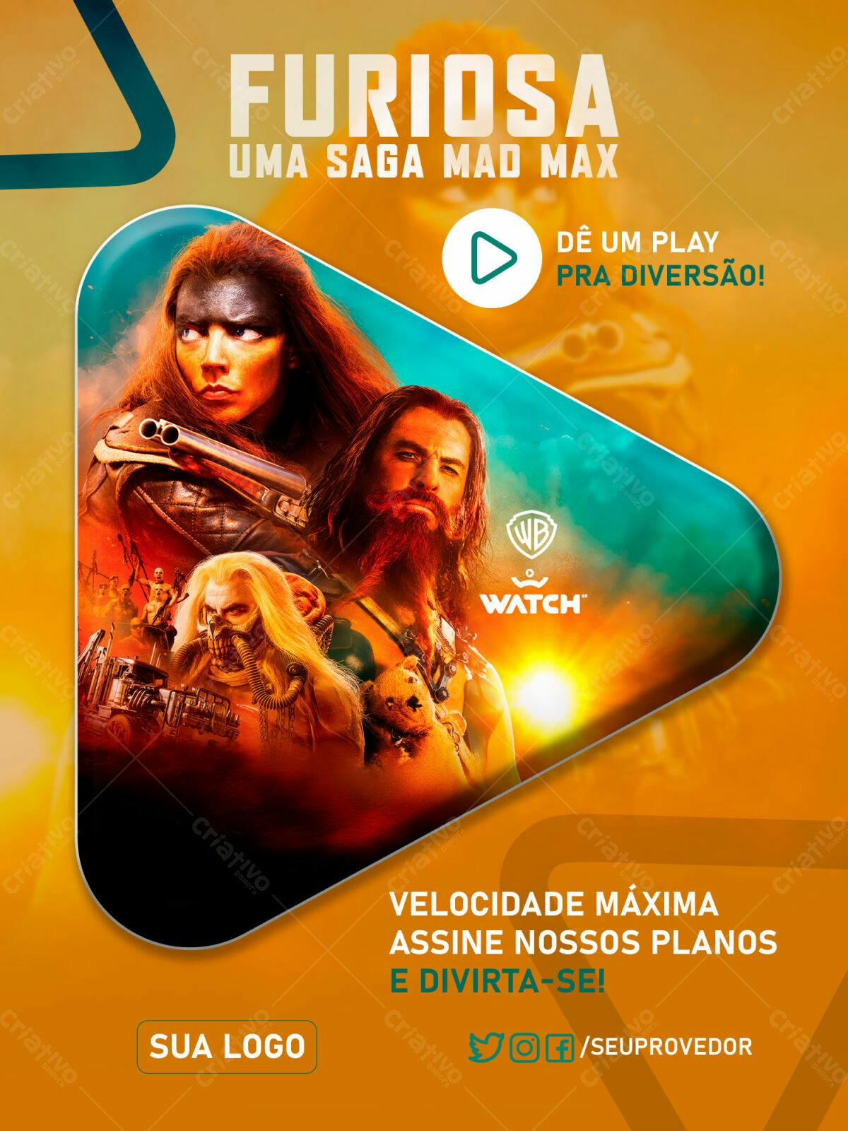 Flyer Mad Max Fury Road PSD Editável