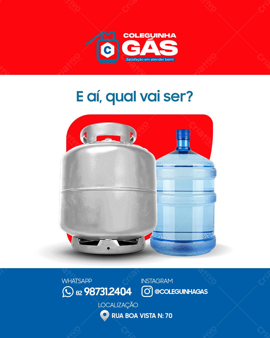 Flyer para Empresa de Gás e Água PSD Editável