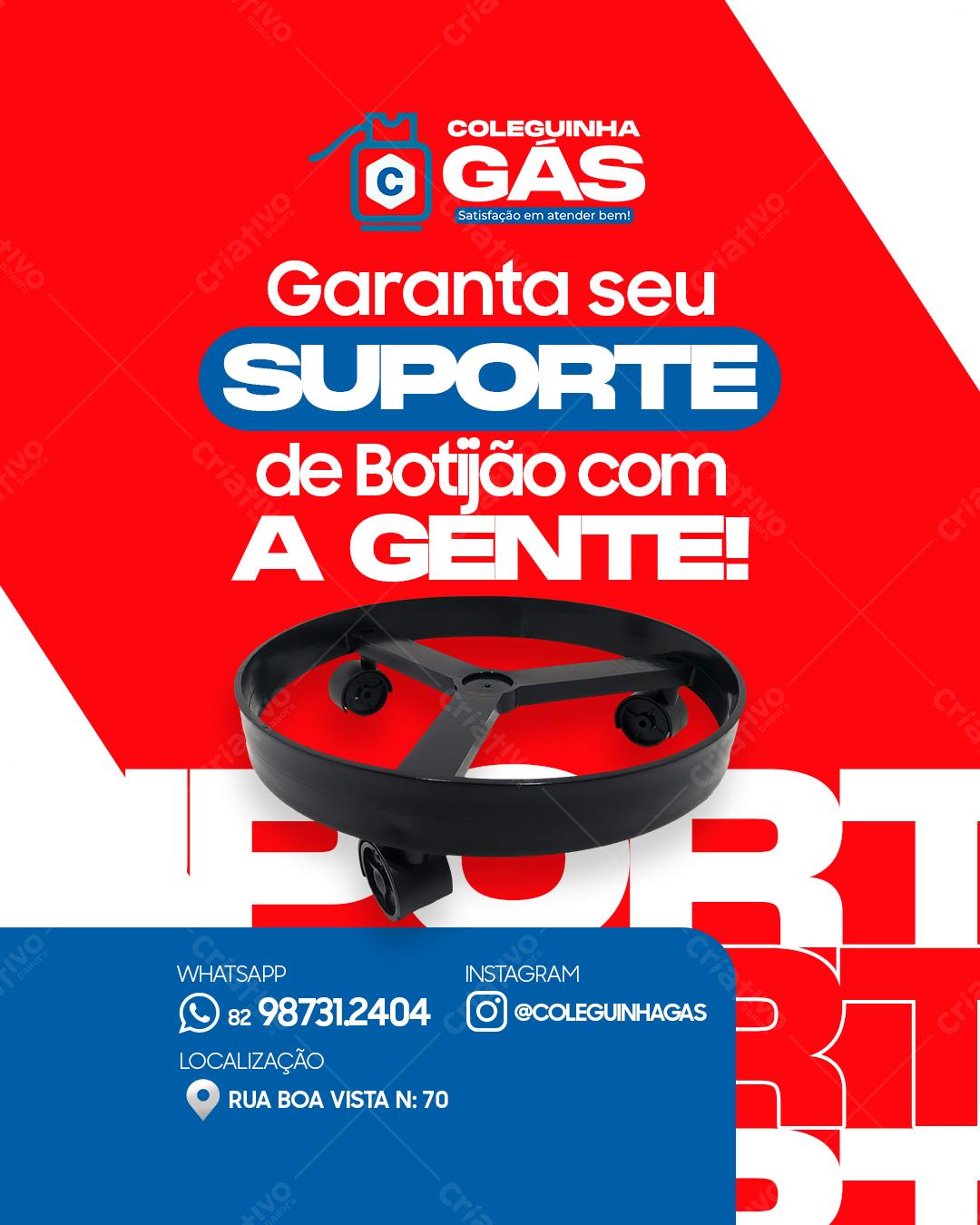 Flyer para Distribuidora de Gás PSD Editável