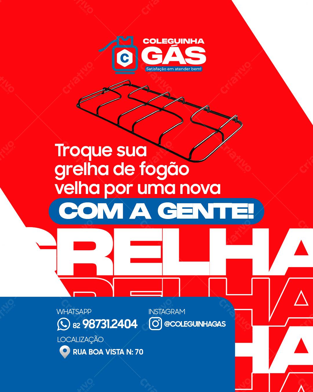 PSD para Troca de Grelha de Fogão PSD Editável