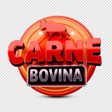 Selo carne bovina 3d