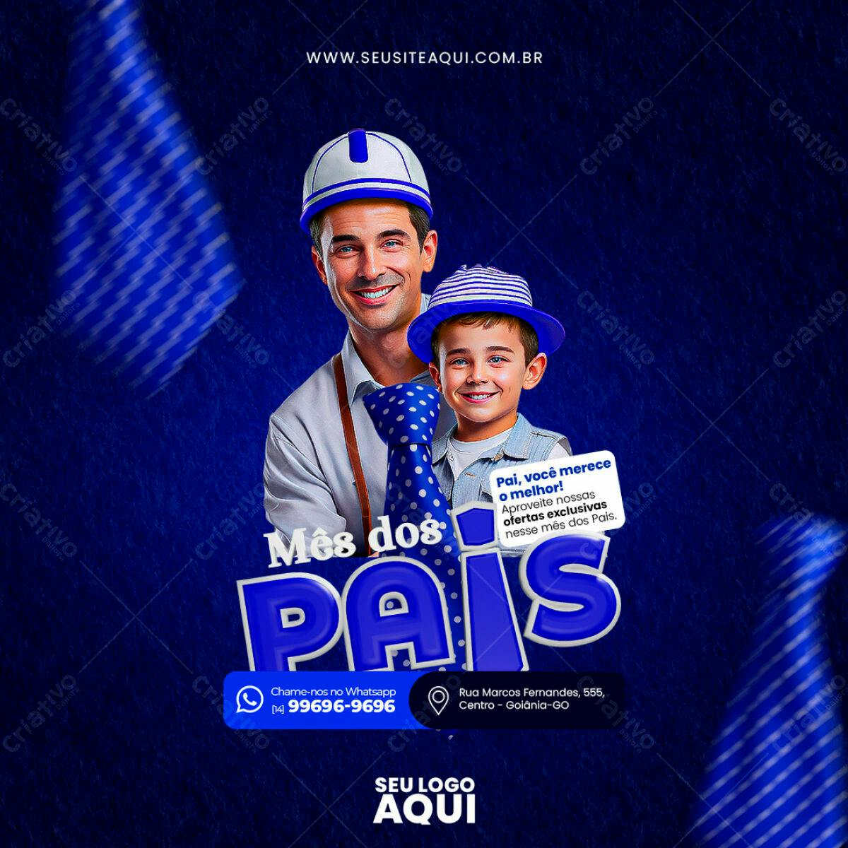 Flyer Mês dos Pais PSD Editável