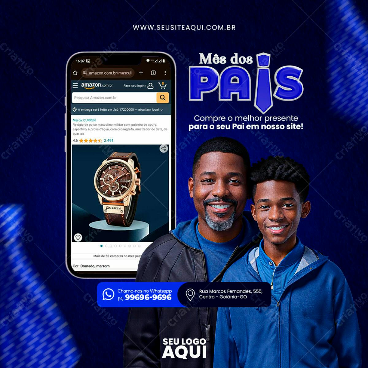 Flyer Dia dos Pais PSD Editável