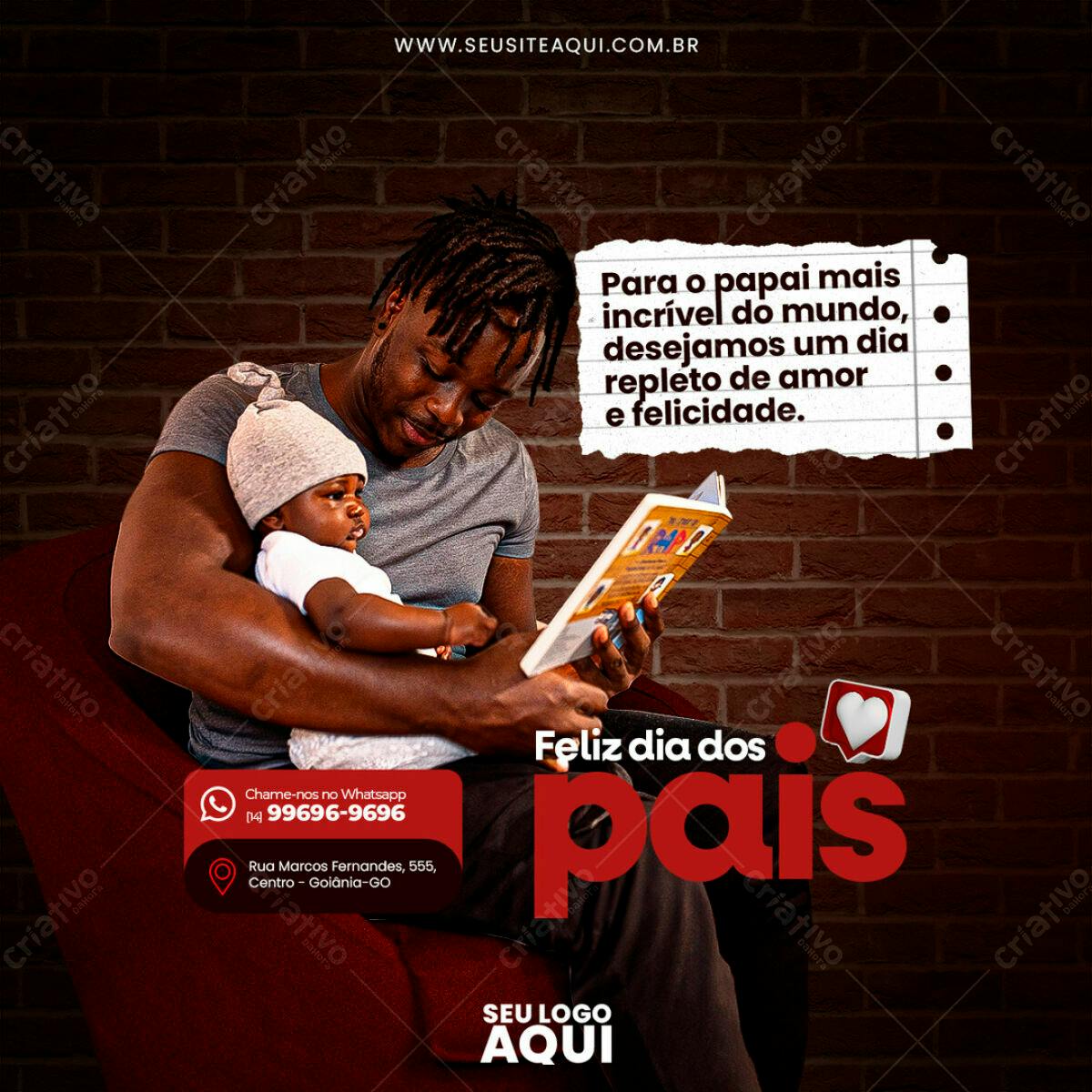 Flyer Dia dos Pais PSD Editável