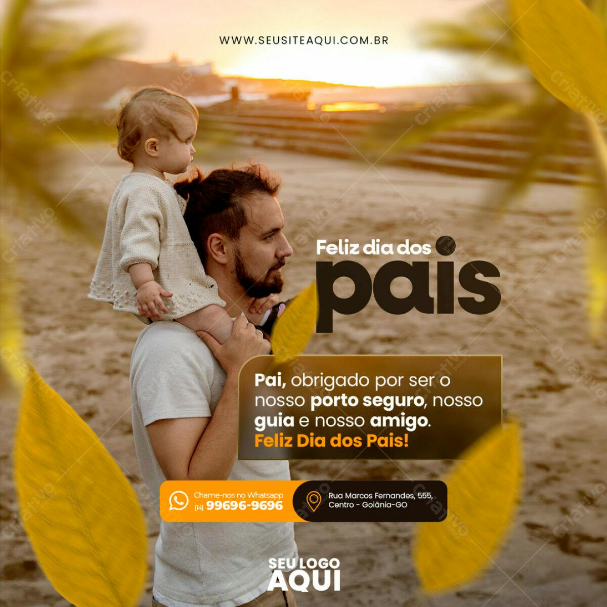 Postagem Dia dos Pais PSD Editável