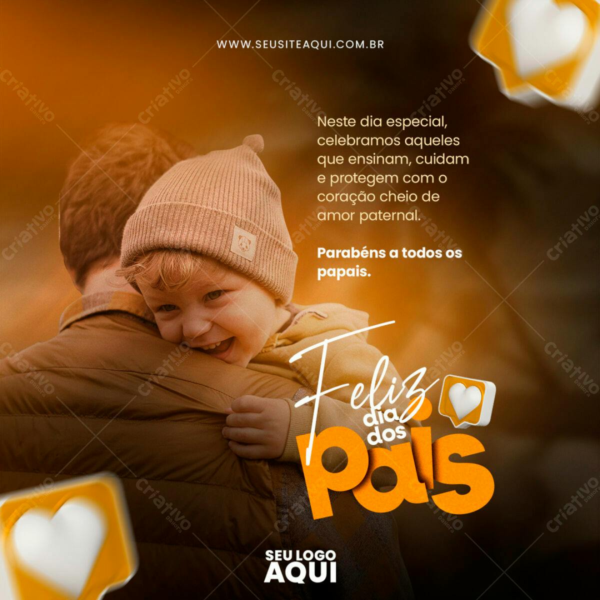 Postagem Dia dos Pais PSD Editável
