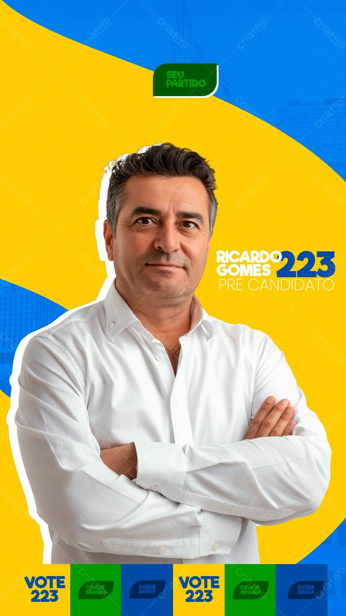 PSD para Campanha Política Eleições 2023 PSD Editável
