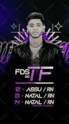 Agenda semanal fsd do tf story artistas e eventos