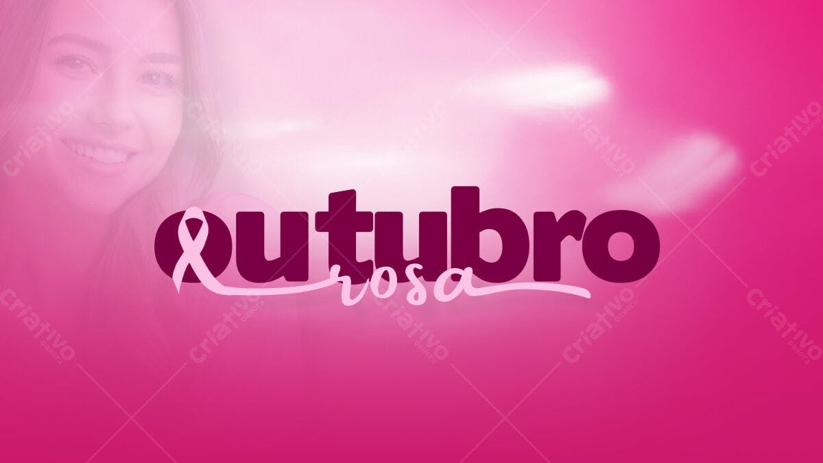 Banner Outubro Rosa PSD Editável