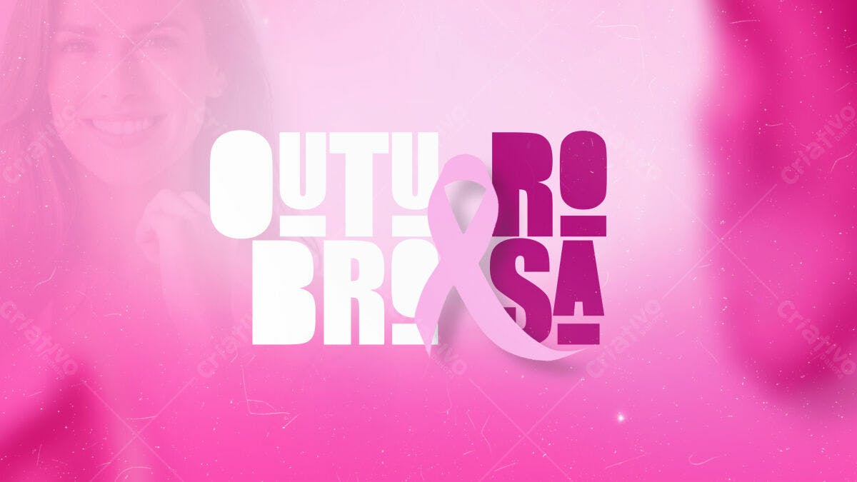 Imagem Outubro Rosa PSD Editável