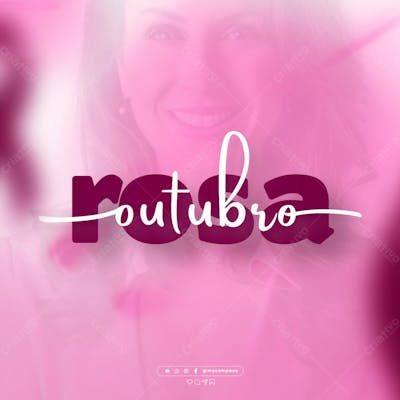 Outubro Rosa Mês De Conscientização Sobre O Câncer De Mama Social Media Flyer Psd Editável K 4