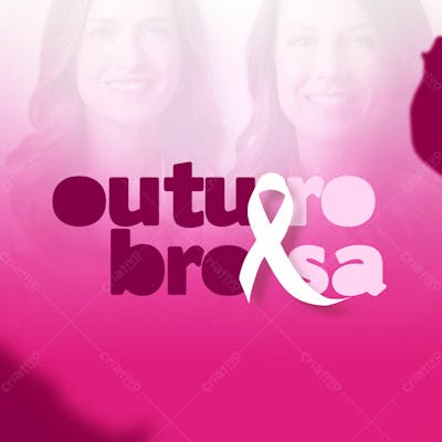 Outubro Rosa Mês De Conscientização Sobre O Câncer De Mama Social Media Flyer Psd Editável L 5