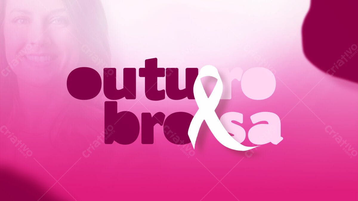 Flyer Outubro Rosa PSD Editável
