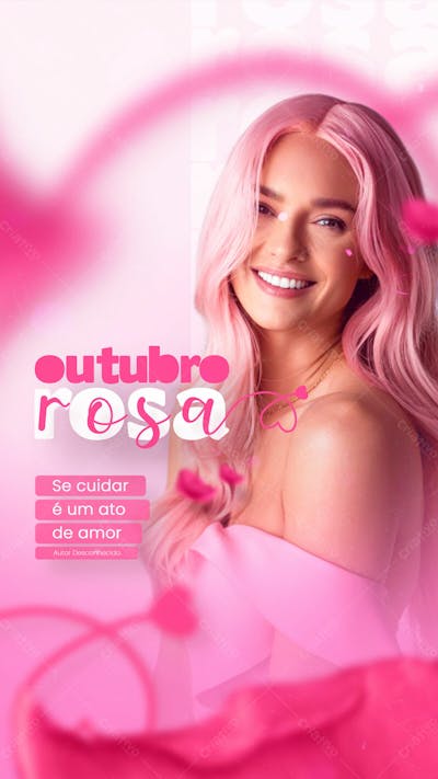 Outubro Rosa Mês De Conscientização Sobre O Câncer De Mama Social Media Flyer Psd Editável M 3