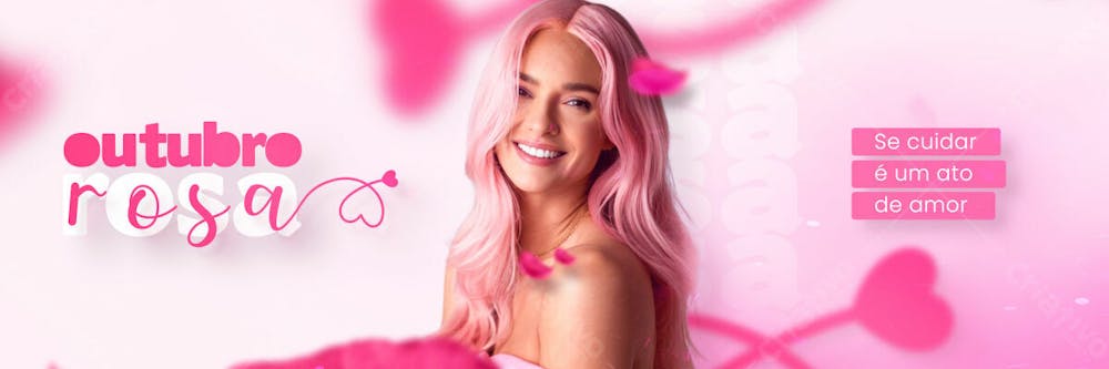 Outubro Rosa Mês De Conscientização Sobre O Câncer De Mama Social Media Flyer Psd Editável M 4