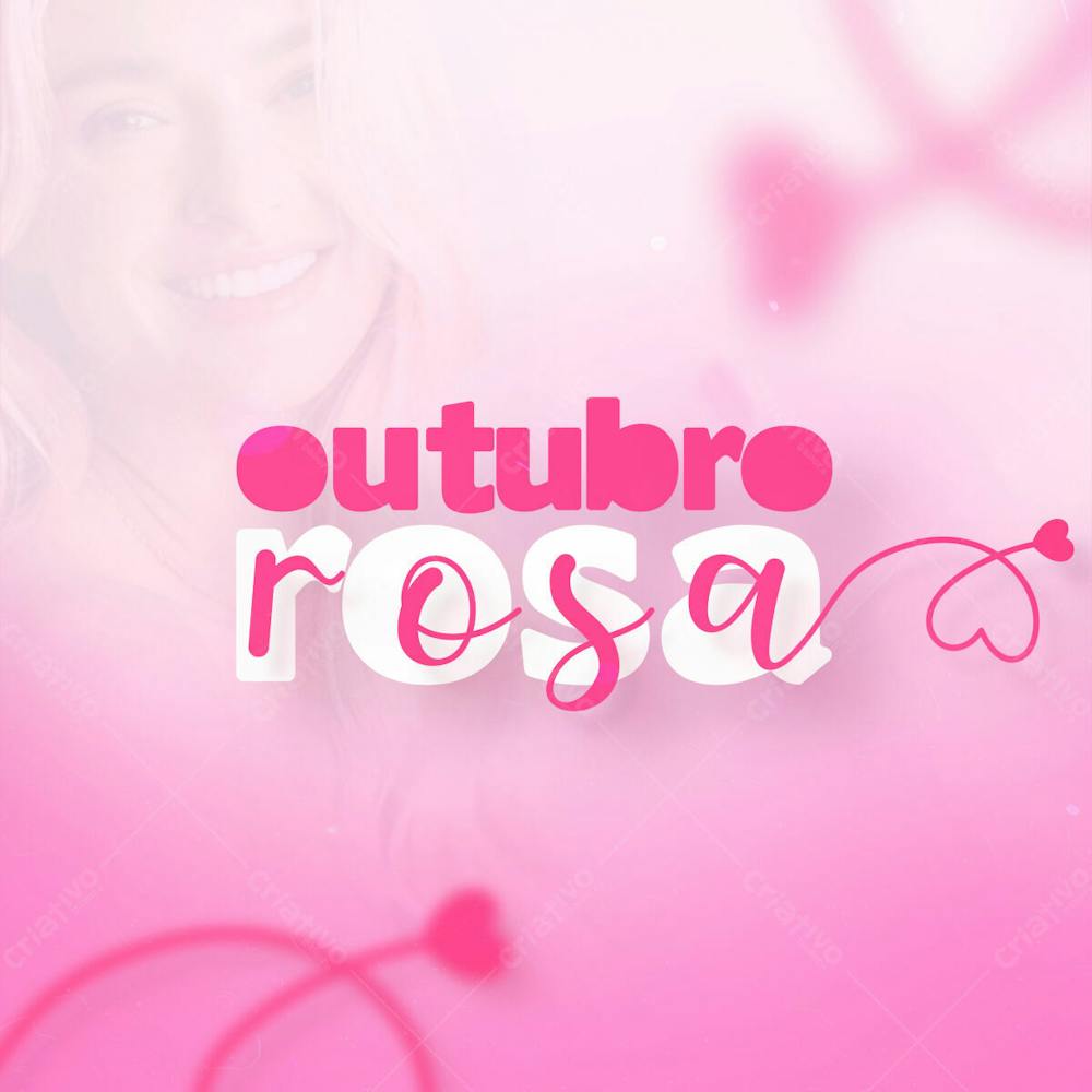 Outubro Rosa Mês De Conscientização Sobre O Câncer De Mama Social Media Flyer Psd Editável M 5
