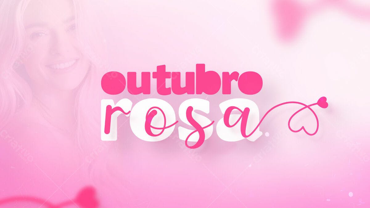 Flyer Outubro Rosa PSD Editável