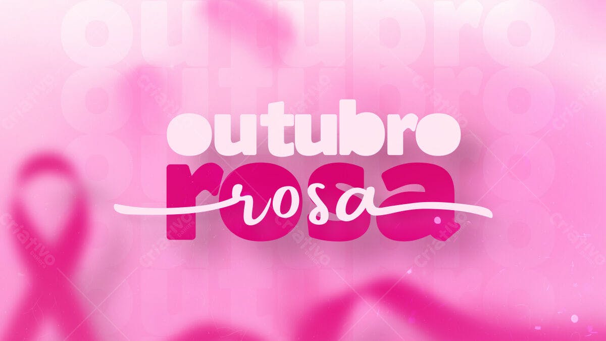 Banner Outubro Rosa PSD Editável