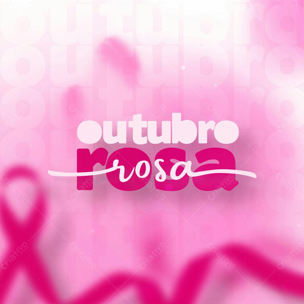 Flyer Outubro Rosa PSD Editável